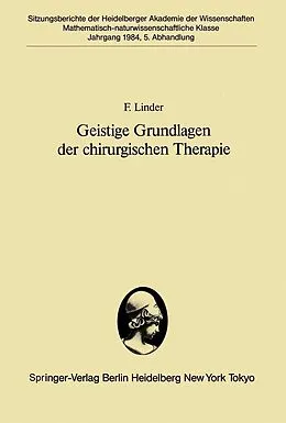 E-Book (pdf) Geistige Grundlagen der chirurgischen Therapie von F. Linder