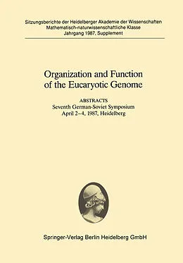 E-Book (pdf) Organization and Function of the Eucaryotic Genome von I. Grummt, A. B. Tziomenko, A. R. Schäffner