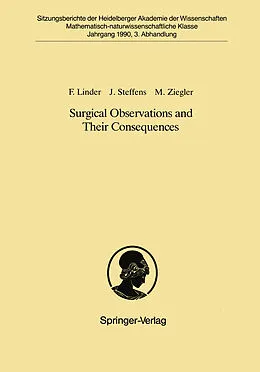 E-Book (pdf) Surgical Observations and Their Consequences von Fritz Linder, Joachim Steffens, Manfred Ziegler