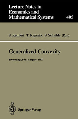 eBook (pdf) Generalized Convexity de 