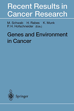 Kartonierter Einband Genes and Environment in Cancer von 