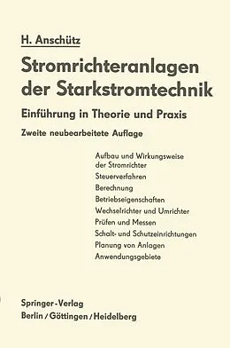 E-Book (pdf) Stromrichteranlagen der Starkstromtechnik von H. Anschütz