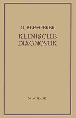 E-Book (pdf) Grundriss Der Klinischen Diagnostik von Georg Klemperer