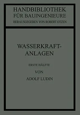 E-Book (pdf) Wasserkraftanlagen von Adolf Ludin