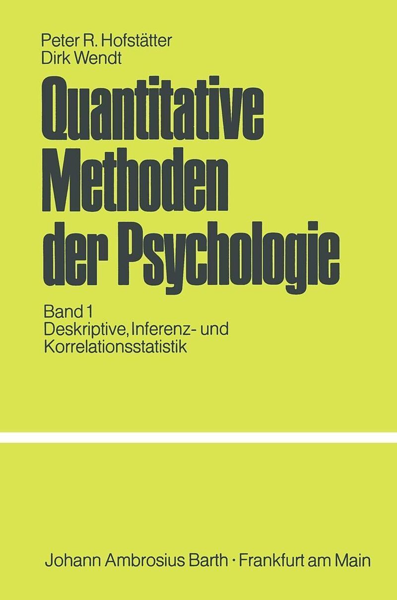 Quantitative Methoden der Psychologie