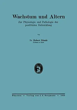 E-Book (pdf) Wachstum und Altern von Robert Rößle