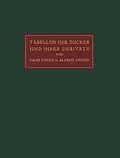 E-Book (pdf) Tabellen der Zucker und Ihrer Derivate von Hans Vogel, Alfred Georg