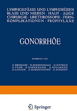 E-Book (pdf) Gonorrhöe von G. Birnbaum, H. Boeminghaus, O. Dittrich