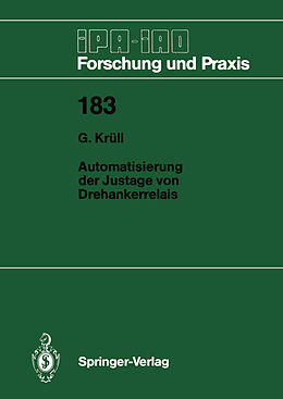 E-Book (pdf) Automatisierung der Justage von Drehankerrelais von Georg Krüll