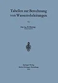 E-Book (pdf) Tabellen zur Berechnung von Wasserrohrleitungen von H. Marung