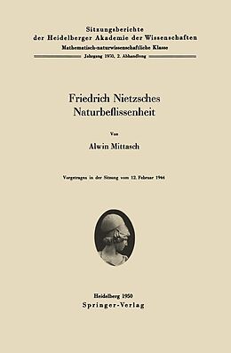 E-Book (pdf) Friedrich Nietzsches Naturbeflissenheit von A. Mittasch