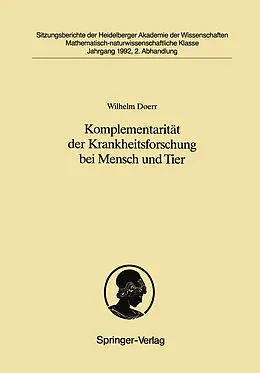 E-Book (pdf) Komplementarität der Krankheitsforschung bei Mensch und Tier von Wilhelm Doerr