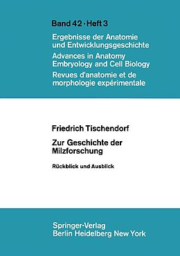 E-Book (pdf) Zur Geschichte der Milzforschung von F. Tischendorf