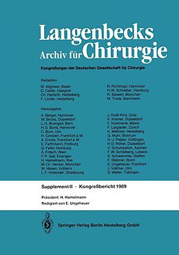 E-Book (pdf) Verhandlungen der Deutschen Gesellschaft für Chirurgie von 
