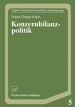 E-Book (pdf) Konzernbilanzpolitik von Hans-Dieter Klein