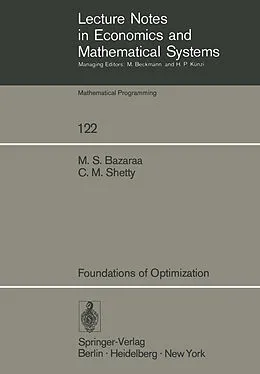 E-Book (pdf) Foundations of Optimization von M. S. Bazaraa, C. M. Shetty