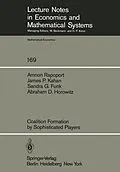 E-Book (pdf) Coalition Formation by Sophisticated Players von A. Rapoport, J. P. Kahan, S. G. Funk