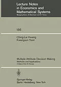 E-Book (pdf) Multiple Attribute Decision Making von Ching-Lai Hwang, Kwangsun Yoon