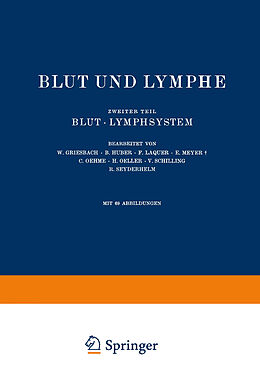 Kartonierter Einband Blut und Lymphe von NA Griesbach, NA Huber, NA Laquer