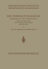 E-Book (pdf) Die Verwaltungsaktie von Maximillian Schmulewitz