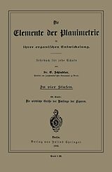 E-Book (pdf) Die Elemente der Planimetrie in ihrer organischen Entwickelung von E. Schindler
