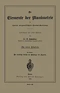 E-Book (pdf) Die Elemente der Planimetrie in ihrer organischen Entwickelung von E. Schindler