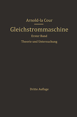 E-Book (pdf) Die Gleichstrommaschine von Arnold La Cour