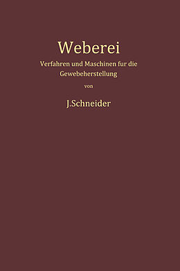 Kartonierter Einband Weberei von Josef Schneider