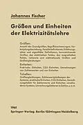 E-Book (pdf) Größen und Einheiten der Elektrizitätslehre von Johannes Fischer