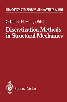 Couverture cartonnée Discretization Methods in Structural Mechanics de 