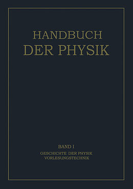 Kartonierter Einband Geschichte der Physik Vorlesungstechnik von 
