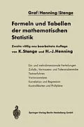 E-Book (pdf) Formeln und Tabellen der mathematischen Statistik von NA Graf, Kurt Stange, Hans-Joachim Henning