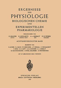 E-Book (pdf) Ergebnisse der Physiologie Biologischen Chemie und Experimentellen Pharmakologie von 