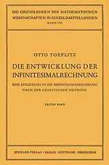 E-Book (pdf) Die Entwicklung der Infinitesimalrechnung von Otto Toeplitz