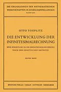 E-Book (pdf) Die Entwicklung der Infinitesimalrechnung von Otto Toeplitz