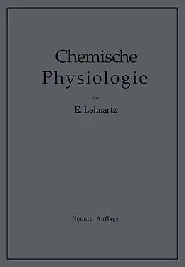 E-Book (pdf) Einführung in die Chemische Physiologie von Emil Lehnartz