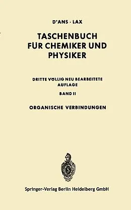E-Book (pdf) Organische Verbindungen von Jean d'Ans, Ellen Lax