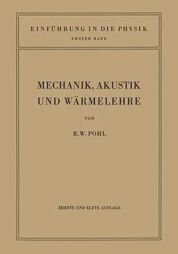 E-Book (pdf) Einführung in die Mechanik, Akustik und Wärmelehre von Robert Wichard Pohl