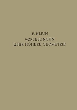 E-Book (pdf) Vorlesungen Über Höhere Geometrie von Felix Klein
