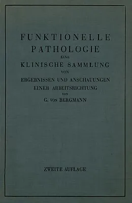 E-Book (pdf) Funktionelle Pathologie von Gustav von Bergmann