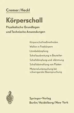 E-Book (pdf) Körperschall von L. Cremer, M. Heckl
