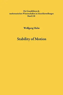 E-Book (pdf) Stability of Motion von Wolfgang Hahn