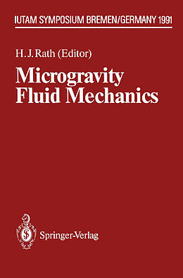 Couverture cartonnée Microgravity Fluid Mechanics de 