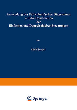 Kartonierter Einband Anwendung des Falkenburgschen Diagrammes auf die Construction der Einfachen und Doppelschieber-Steuerungen von Adolf Seybel