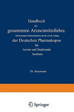 E-Book (pdf) Handbuch der gesammten Arzneimittellehre von Theodor Husemann