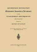 E-Book (pdf) Mathematische Abhandlungen Hermann Amandus Schwarz von C. Carathéodory, G. Hessenberg, E. Landau