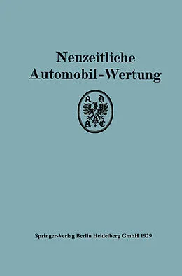 E-Book (pdf) Neuzeitliche Automobil-Wertung von Allgemeinen Deutschen Automobil-Club e. V. München-Berlin