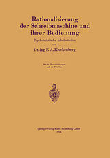 E-Book (pdf) Rationalisierung der Schreibmaschine und ihrer Bedienung von E.A. Klockenberg