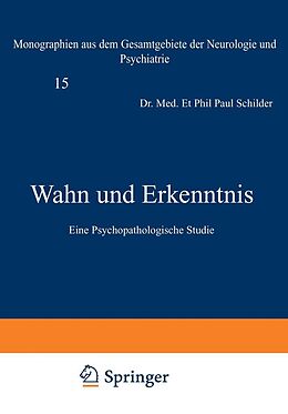 E-Book (pdf) Wahn und Erkenntnis von Paul Schilder
