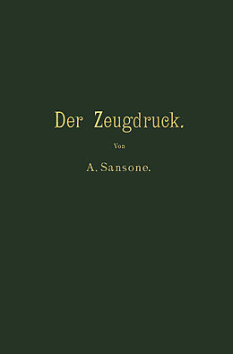 E-Book (pdf) Der Zeugdruck von Antonio Sansone, B. Pick